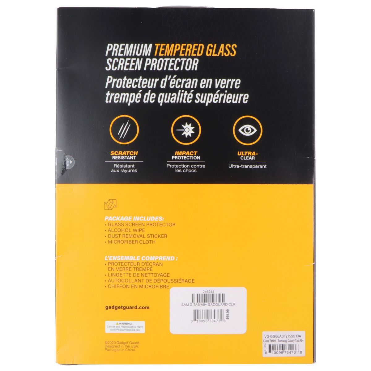 Gadget Guard Glass Screen Protector for Samsung Galaxy Tab A9+ iPad/Tablet Accessories - Screen Protectors Gadget Guard - Simple Cell Bulk Wholesale Pricing - USA Seller