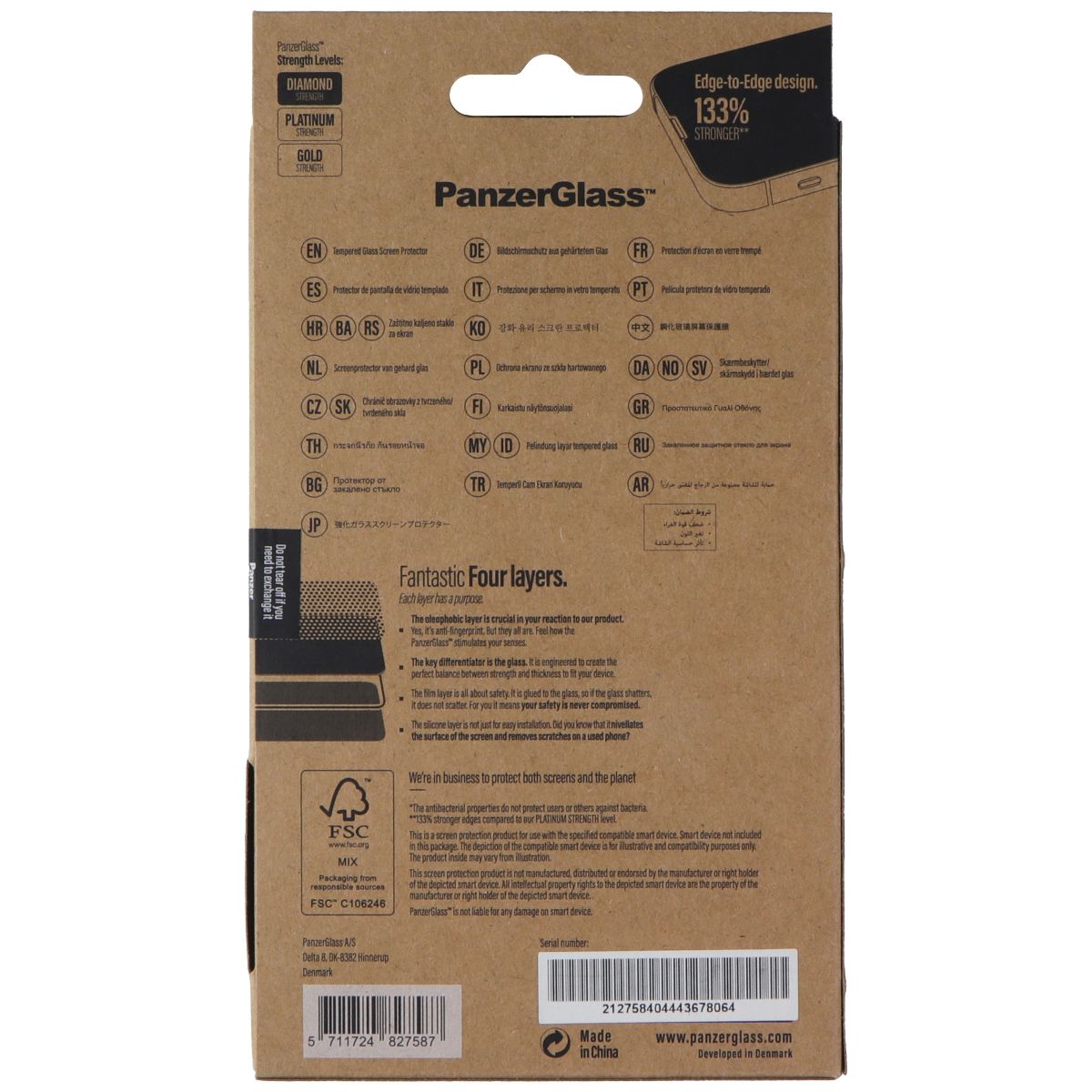 PanzerGlass Anti-Bluelight Screen Protector for Apple iPhone 13 Pro Max - Black Cell Phone - Screen Protectors PanzerGlass - Simple Cell Bulk Wholesale Pricing - USA Seller