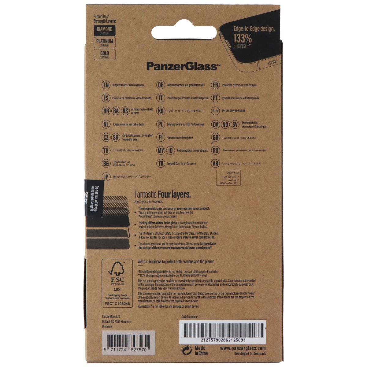 PanzerGlass Anti-Bluelight Screen Protector for Apple iPhone 13/13 Pro - Black Cell Phone - Screen Protectors PanzerGlass - Simple Cell Bulk Wholesale Pricing - USA Seller