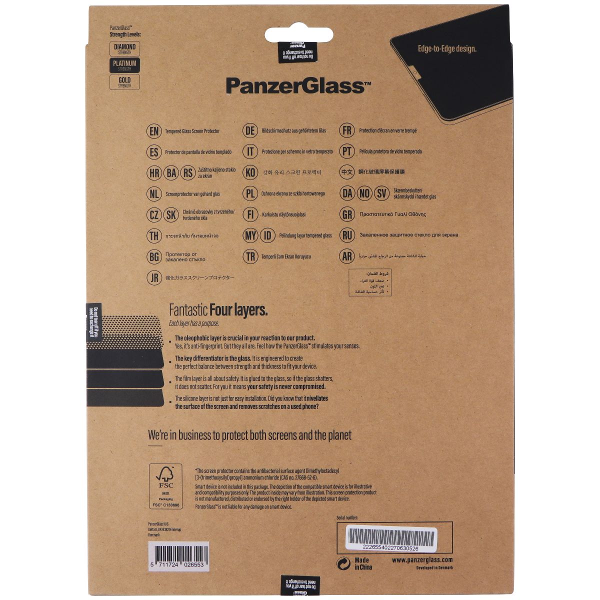 PanzerGlass Screen Protector for Apple 11-inch iPad Pro (5/4/3) / iPad Air (5/4) iPad/Tablet Accessories - Screen Protectors PanzerGlass - Simple Cell Bulk Wholesale Pricing - USA Seller