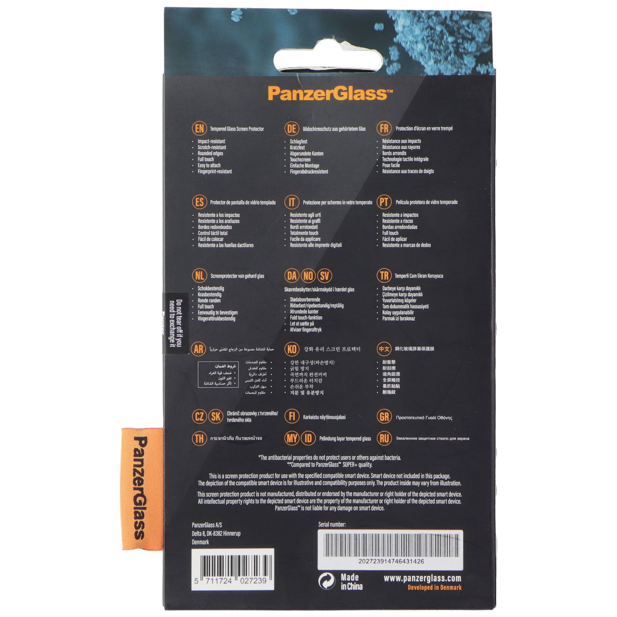 PanzerGlass Anti-BlueLight Screen Protector for Apple iPhone 12 / 12 Pro - Black Cell Phone - Screen Protectors PanzerGlass - Simple Cell Bulk Wholesale Pricing - USA Seller