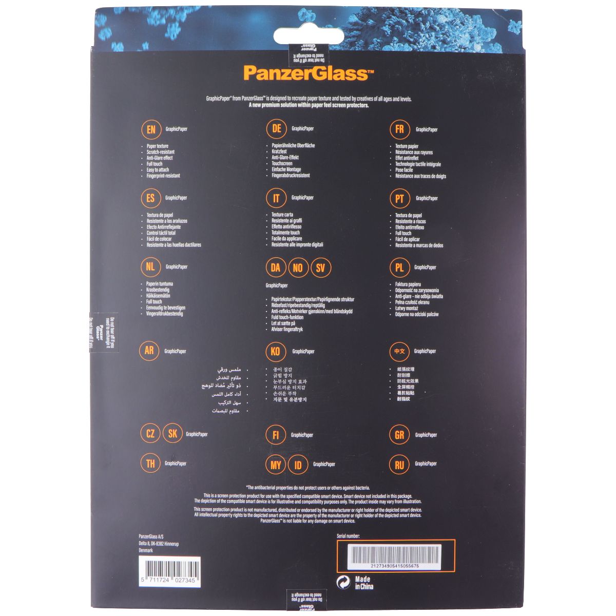 PanzerGlass GraphicPaper Creative Edition for 11-in iPad Pro (5/4/3) /iPad Air 4 iPad/Tablet Accessories - Screen Protectors PanzerGlass - Simple Cell Bulk Wholesale Pricing - USA Seller