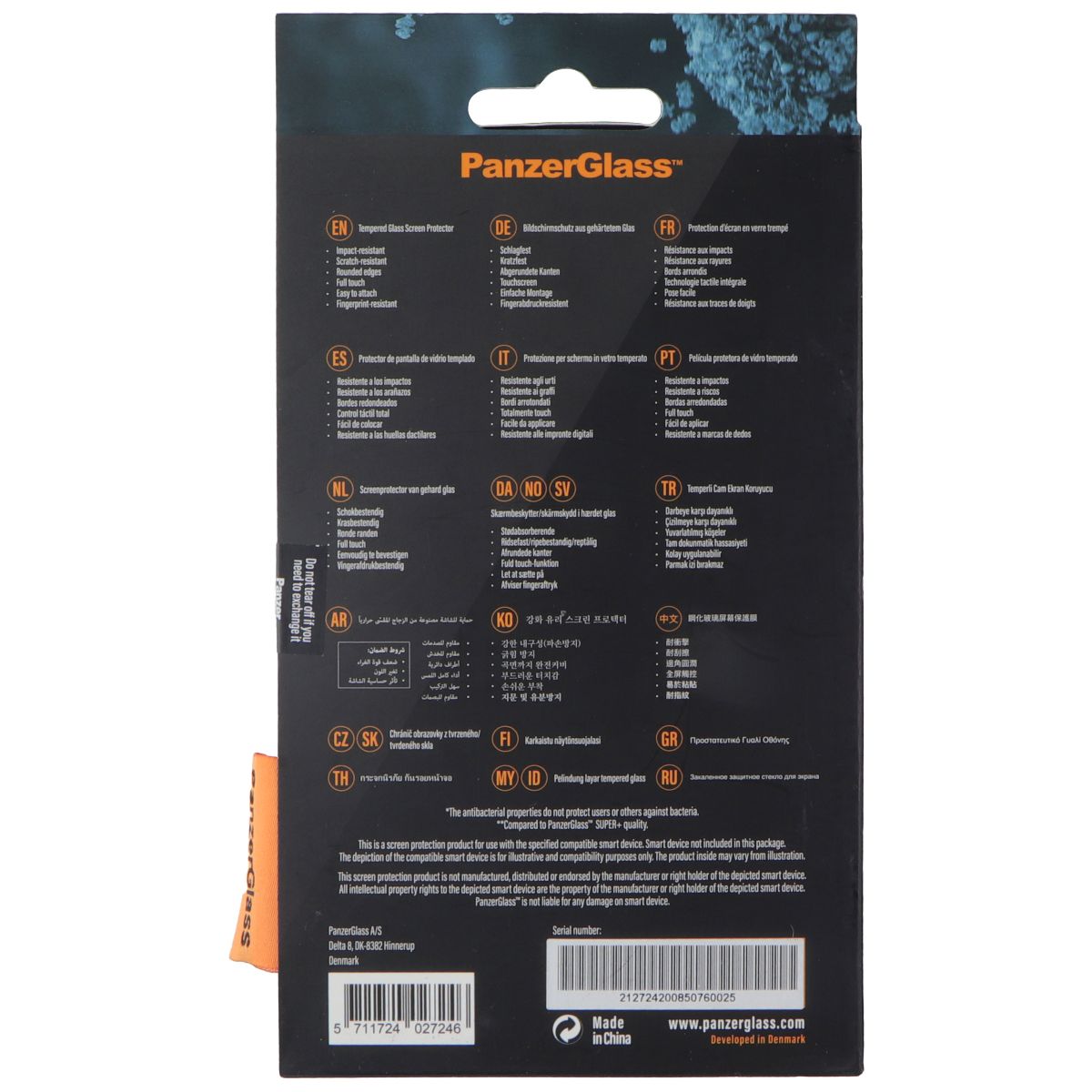 PanzerGlass Anti-Bluelight Screen Protector for iPhone 12 Pro Max - Black Edges Cell Phone - Screen Protectors PanzerGlass - Simple Cell Bulk Wholesale Pricing - USA Seller