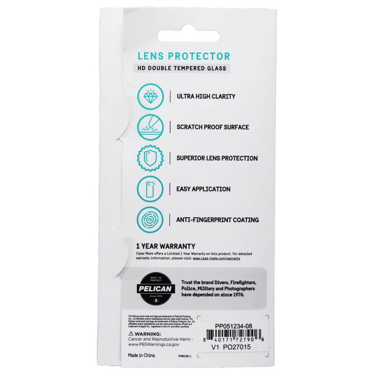 Pelican Aluminum Ring HD Camera Lens Protectors for Apple iPhone 13 mini / 13 Cell Phone - Screen Protectors Pelican - Simple Cell Bulk Wholesale Pricing - USA Seller