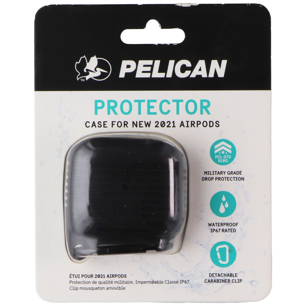 Pelican Protector Series Case for AirPods 3rd Gen (2021) - Black iPod, Audio Player Accessories - Cases, Covers & Skins Pelican - Simple Cell Bulk Wholesale Pricing - USA Seller