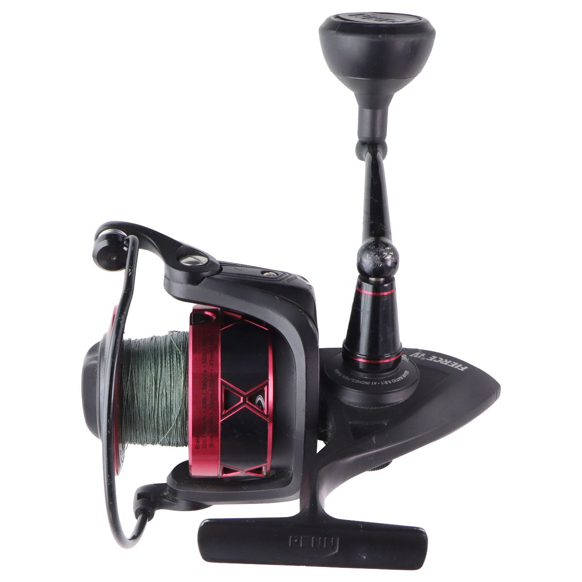 PENN Fierce IV HT-100 Spinning Reel for Fishing Rods (6000 / 5.6:1) - Red Other Sporting Goods PENN - Simple Cell Bulk Wholesale Pricing - USA Seller