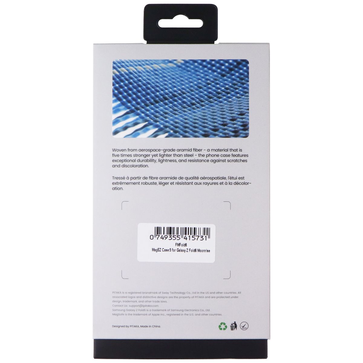 PITAKA Edge MagEZ Case 5 for MagSafe for Samsung Galaxy Z Fold6 - Moonrise