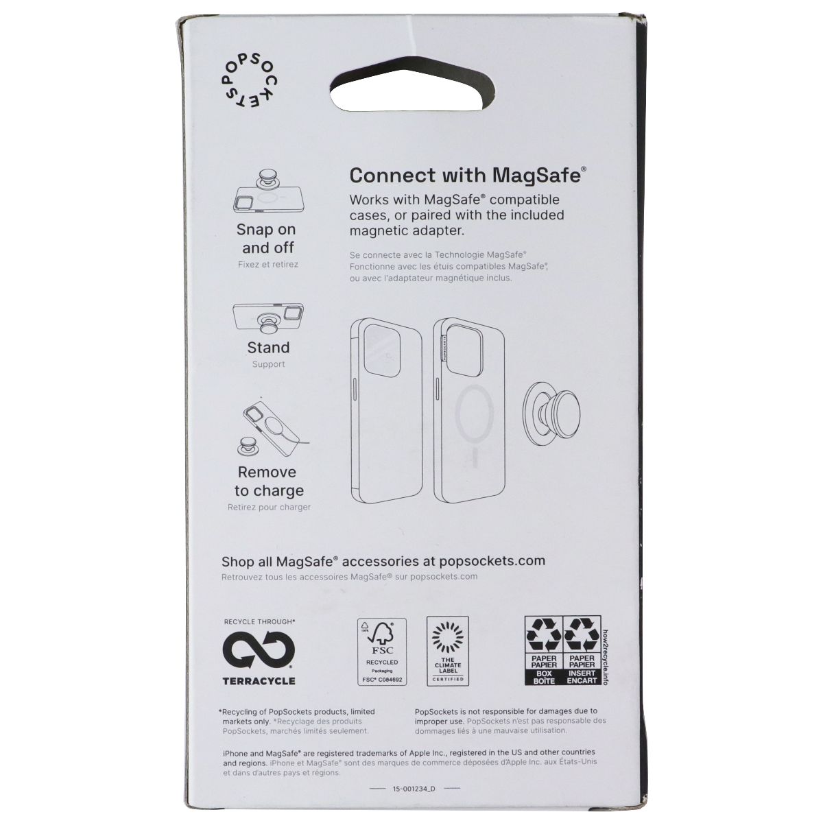 PopSockets Magnetic Phone Grip & Stand for MagSafe - Enamel Latte Cut