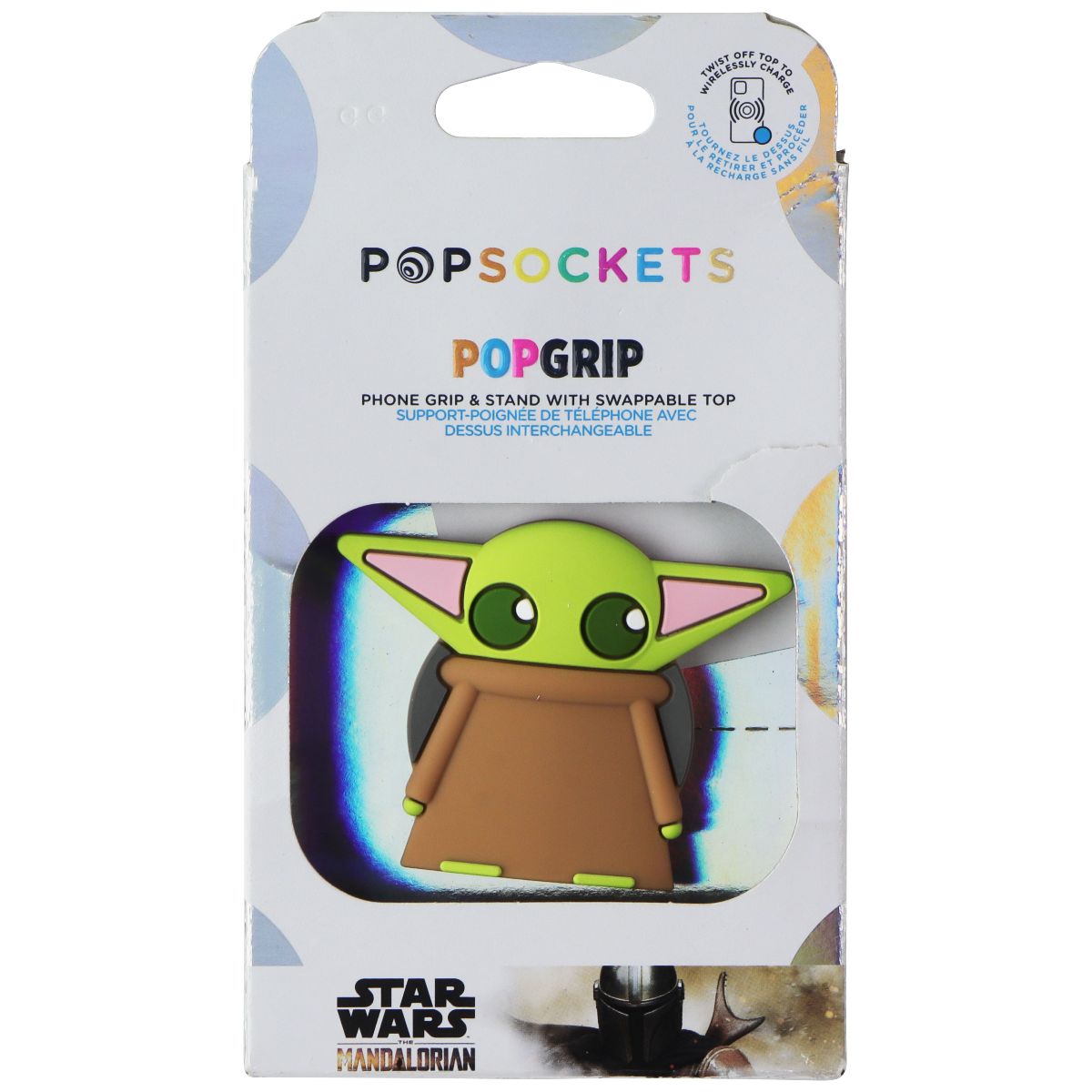 PopSockets PopGrip Expanding Phone Grip/Kickstand with Swappable Top - Grogu Cell Phone - Mounts & Holders PopSockets - Simple Cell Bulk Wholesale Pricing - USA Seller