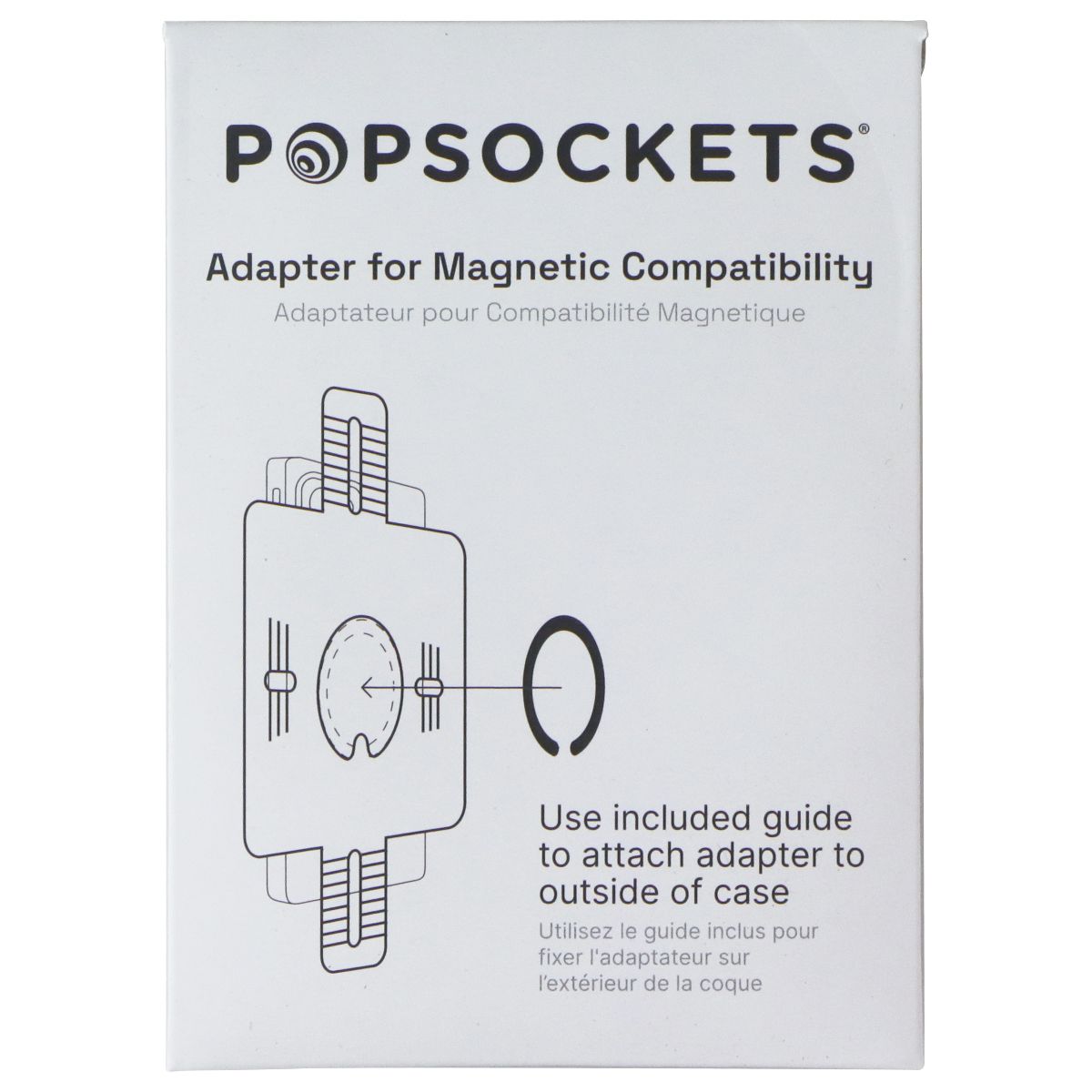 PopSockets Phone Grip for MagSafe with Swappable Top - Curves Latte (Brown) Cell Phone - Mounts & Holders PopSockets - Simple Cell Bulk Wholesale Pricing - USA Seller