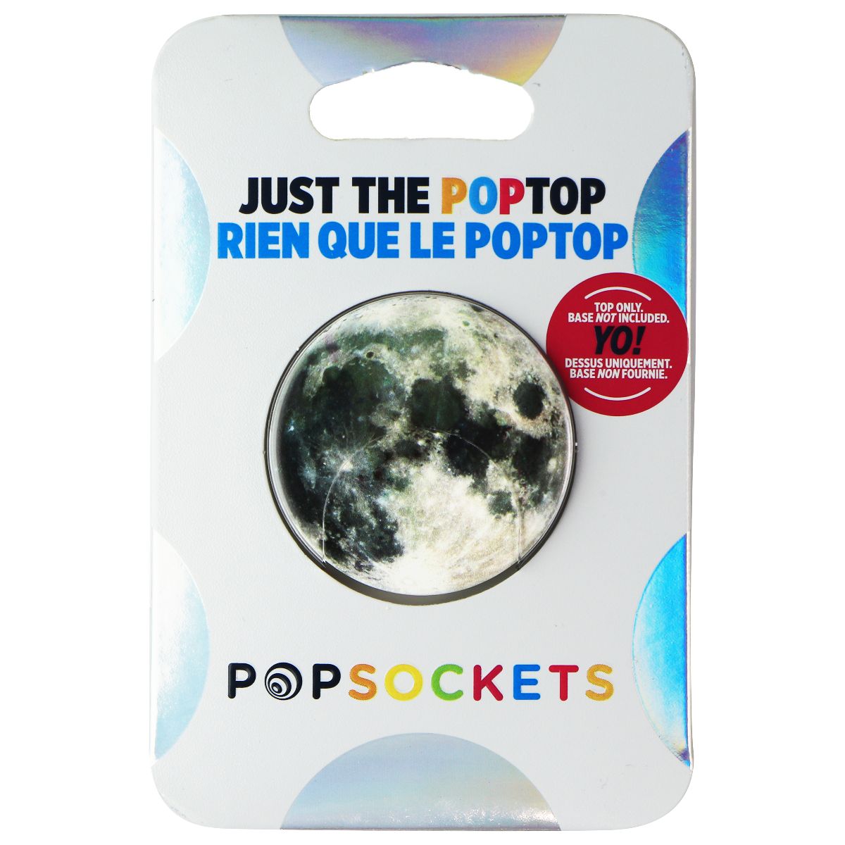 PopSockets PopGrip Swappable Top - Moon (Top ONLY/No Base) Cell Phone - Mounts & Holders PopSockets - Simple Cell Bulk Wholesale Pricing - USA Seller