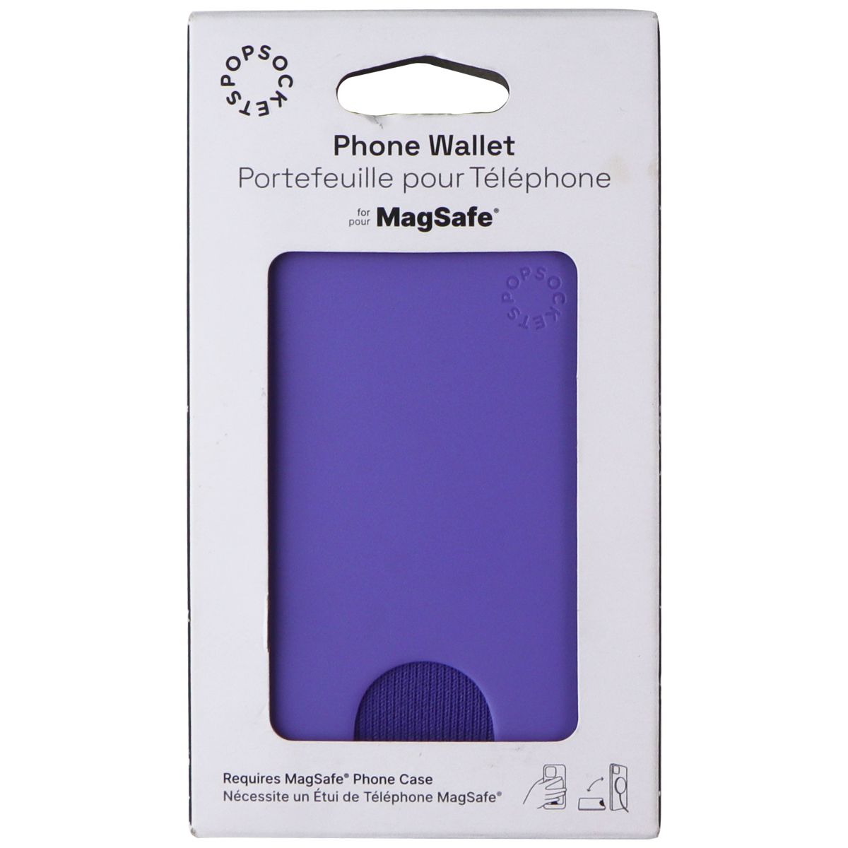 PopSockets Phone Wallet for MagSafe Phone Cases - Periwinkle Cell Phone - Mounts & Holders PopSockets - Simple Cell Bulk Wholesale Pricing - USA Seller