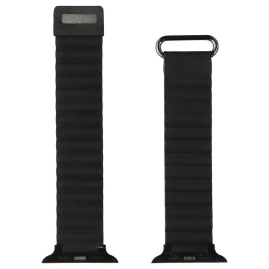 Posh Tech Apple Watch Replacement Dakota Leather Band for 42/44/45/49mm - Black Smart Watch Accessories - Watch Bands Posh Tech - Simple Cell Bulk Wholesale Pricing - USA Seller