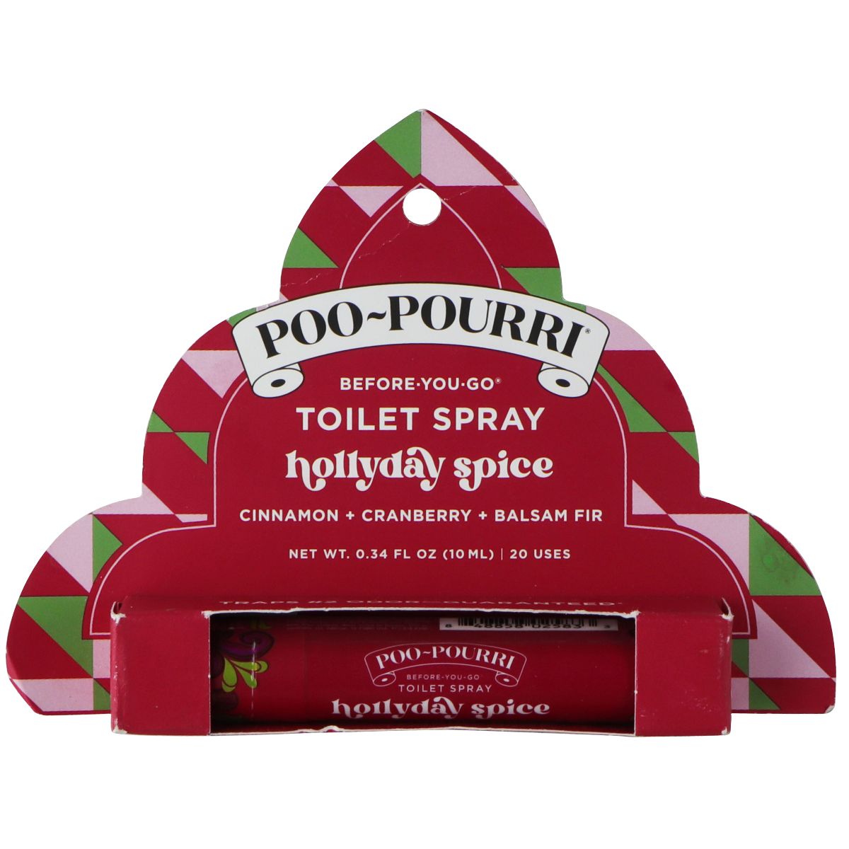 Poo-Pourri Before-You-Go Scented Toilet Spray - Hollyday Spice (Single) Household Supplies & Cleaning - Cleaning Products Pourri - Simple Cell Bulk Wholesale Pricing - USA Seller