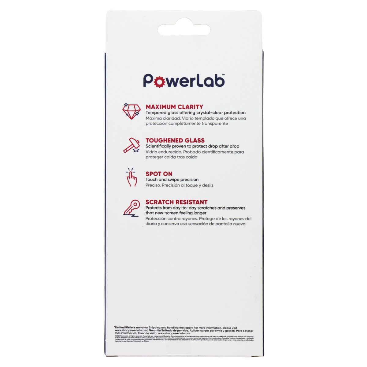 PowerLab High-Definition Glass Screen Protector for Moto G 5G (2024) Cell Phone - Screen Protectors PowerLab - Simple Cell Bulk Wholesale Pricing - USA Seller