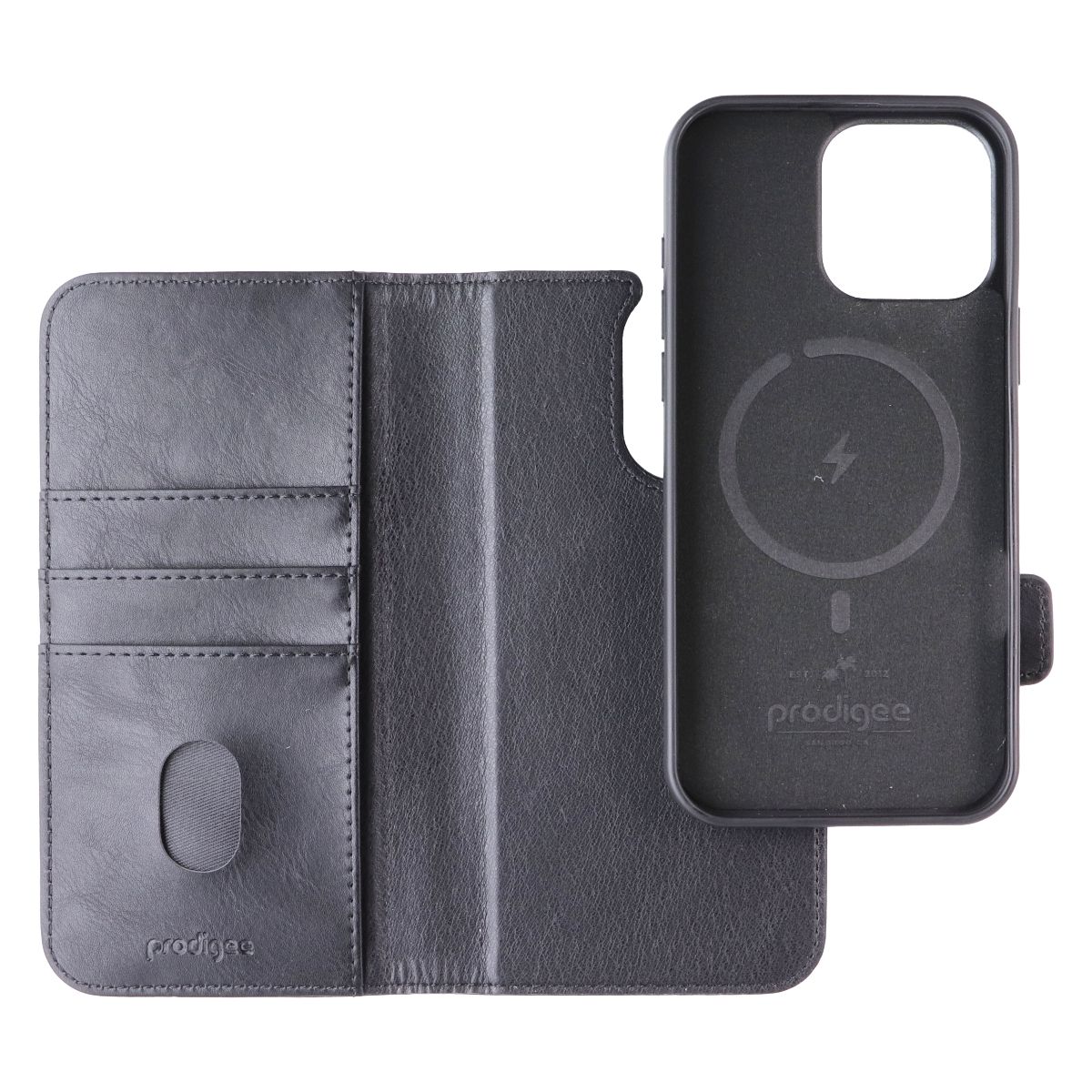 Prodigee Folio Mag Wallet MagSafe Case for Apple iPhone 16 Pro Max - Black