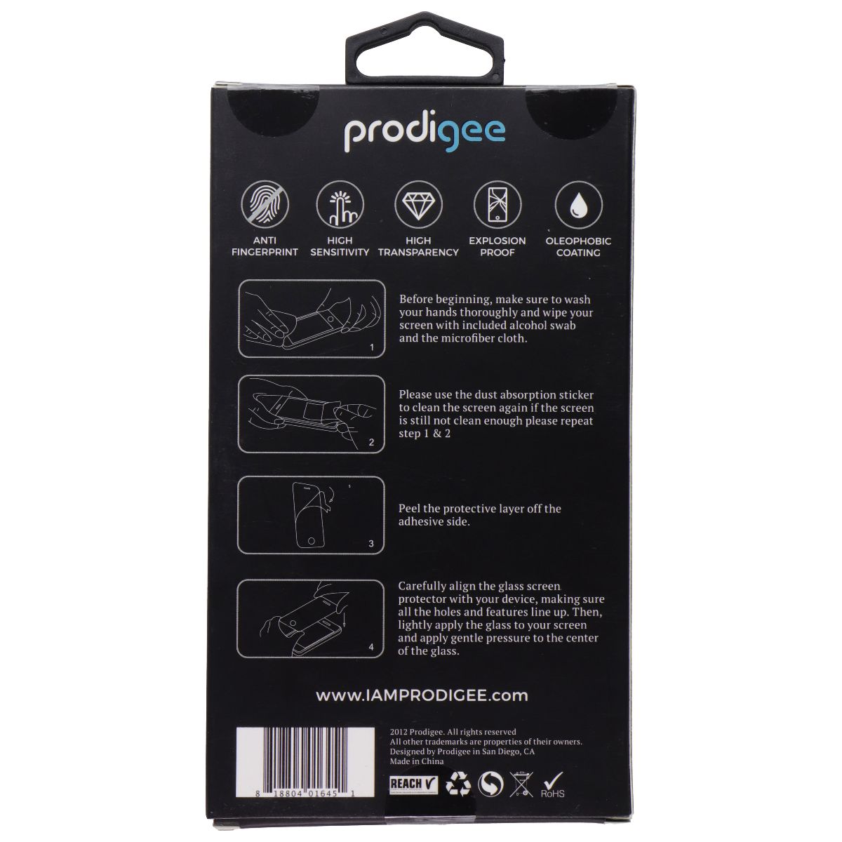 Prodigee Super-Glass Tempered Glass Screen Protector for LG K8 - Clear