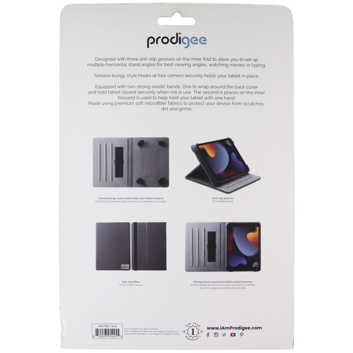 Prodigee Universal Tablet Case (9-11-inch) - Black
