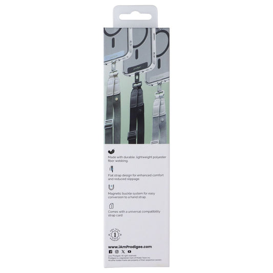 Prodigee Cross-It Crossbody Lanyard for Phones and Accessories - Silver Cell Phone - Other Accessories Prodigee - Simple Cell Bulk Wholesale Pricing - USA Seller