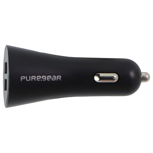 PureGear Universal 24W Dual Port USB-A Car Charger for Smart Devices - Black Cell Phone - Chargers & Cradles PureGear - Simple Cell Bulk Wholesale Pricing - USA Seller