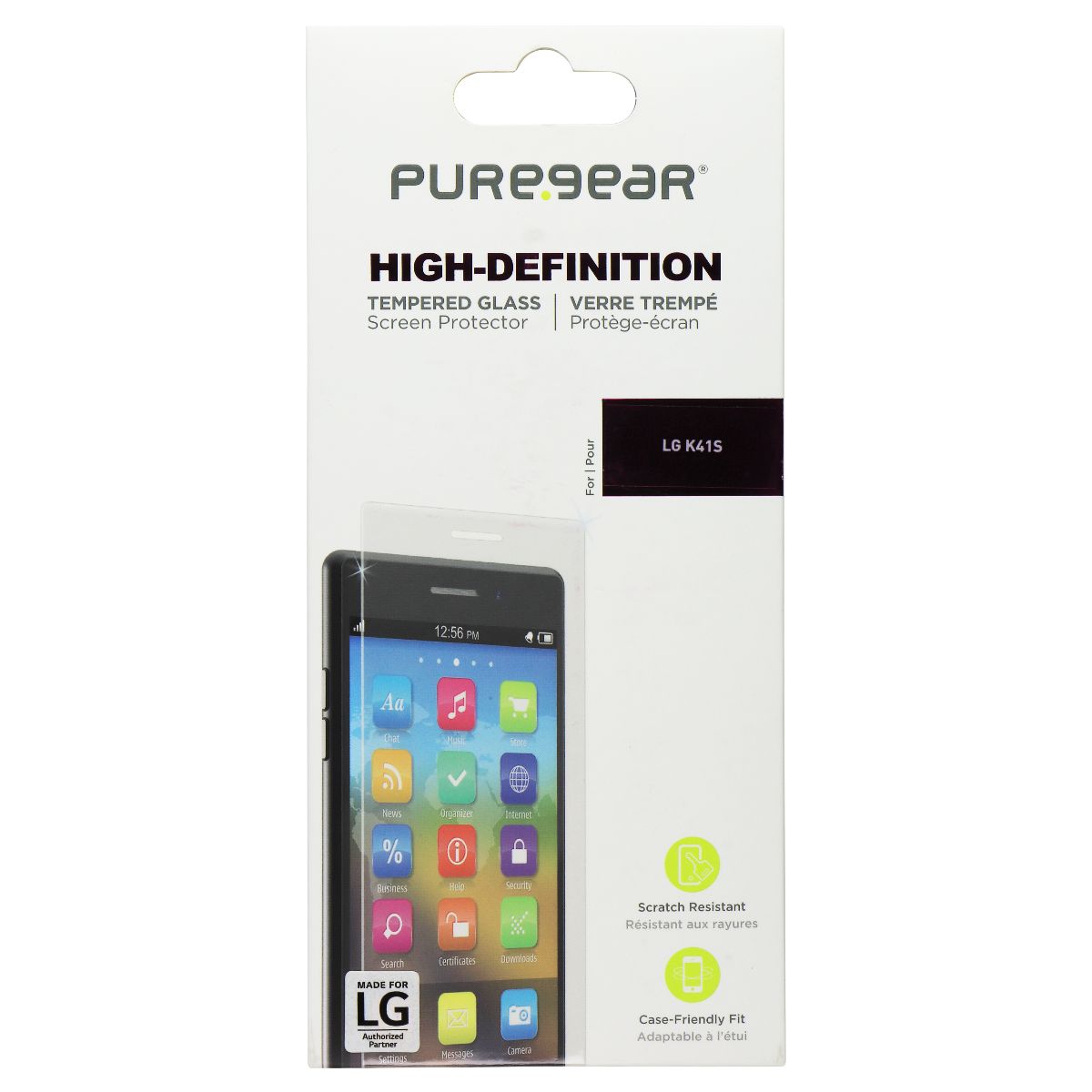 PureGear High-Definition Tempered Glass for LG K41S (2020) - Clear Cell Phone - Screen Protectors PureGear - Simple Cell Bulk Wholesale Pricing - USA Seller