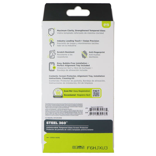PureGear Steel 360 Tempered Glass Screen Protector for Apple iPhone 17 Pro Cell Phone - Screen Protectors PureGear - Simple Cell Bulk Wholesale Pricing - USA Seller