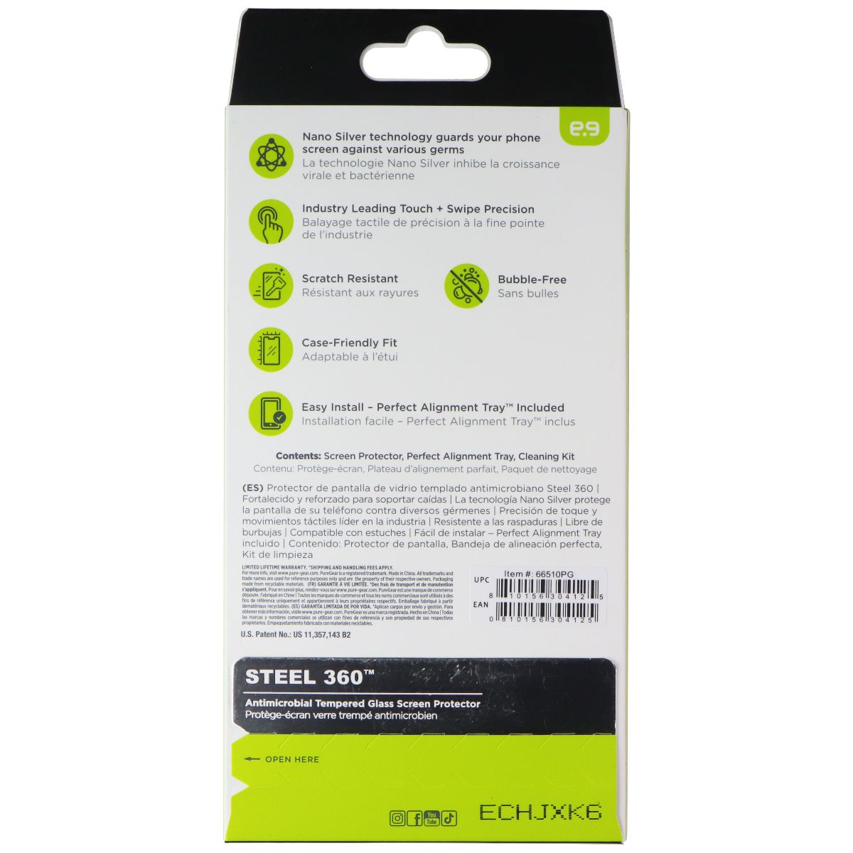 PureGear Steel 360 Tempered Glass Screen Protector for Samsung Galaxy S25 Plus Cell Phone - Screen Protectors PureGear - Simple Cell Bulk Wholesale Pricing - USA Seller