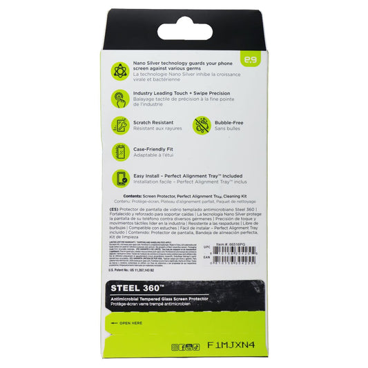 PureGear Steel 360 Tempered Glass Screen Protector for Google Pixel 9a Cell Phone - Screen Protectors PureGear - Simple Cell Bulk Wholesale Pricing - USA Seller