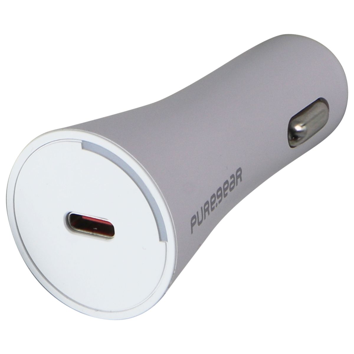 PureGear LightSpeed (30-Watt) Single Port USB-C Car Charger/Adapter - White Cell Phone - Cables & Adapters PureGear - Simple Cell Bulk Wholesale Pricing - USA Seller