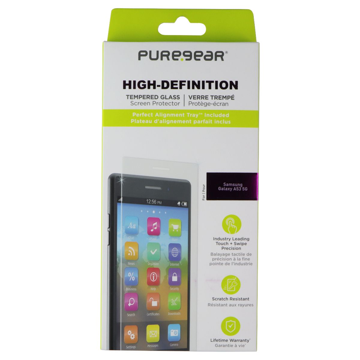 PureGear High-Definition Screen Protector for Samsung Galaxy A53 5G Cell Phone - Screen Protectors PureGear - Simple Cell Bulk Wholesale Pricing - USA Seller