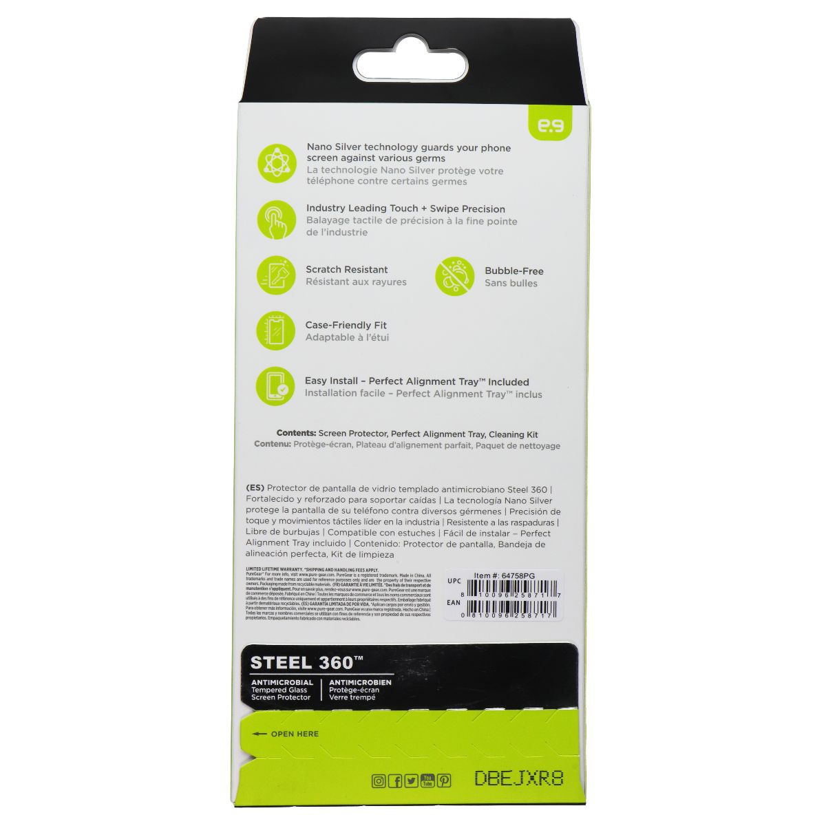 PureGear Steel 360 Series Tempered Glass for Samsung Galaxy A15 5G - Clear