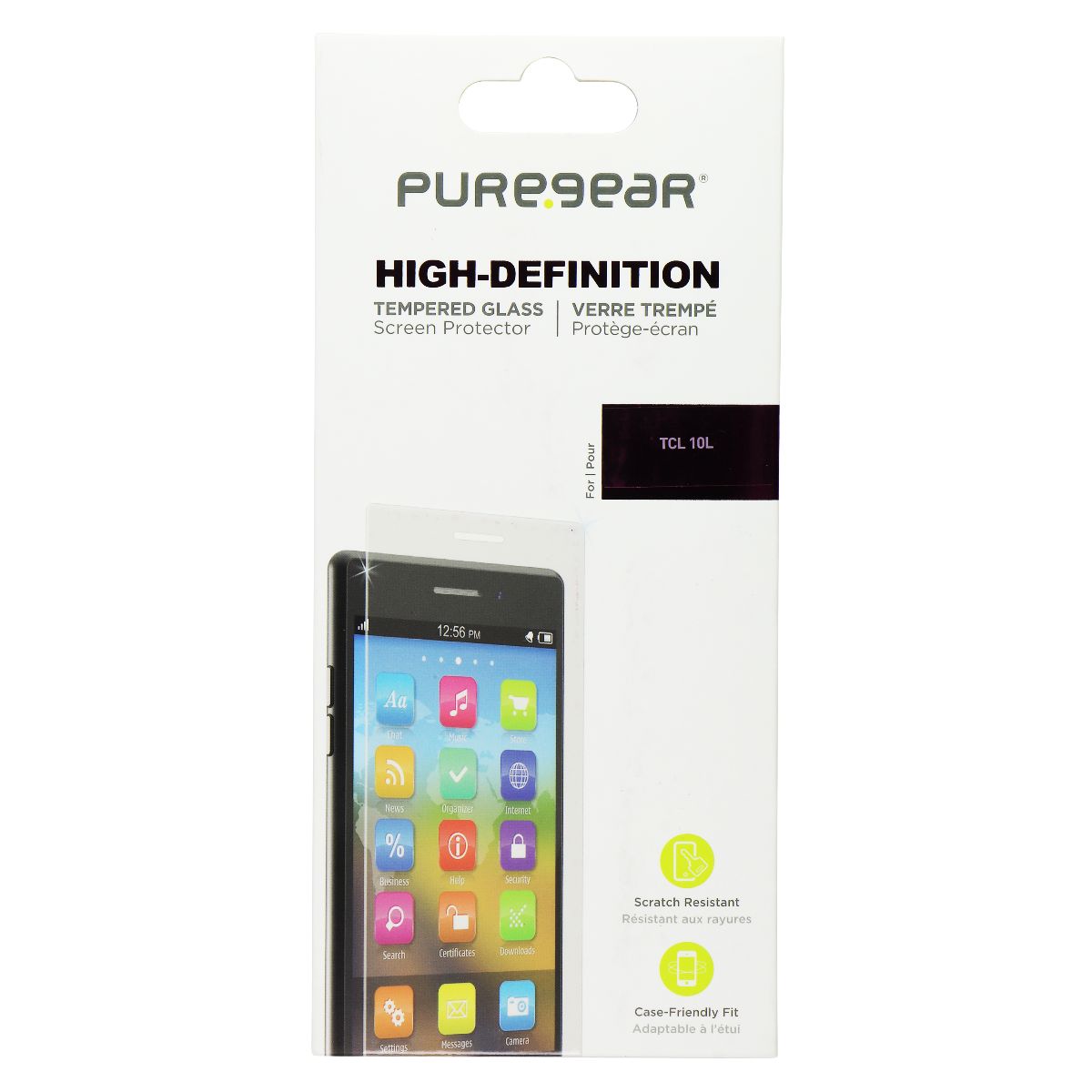 PureGear High-Definition Tempered Glass for TCL 10L - Clear Cell Phone - Screen Protectors PureGear - Simple Cell Bulk Wholesale Pricing - USA Seller