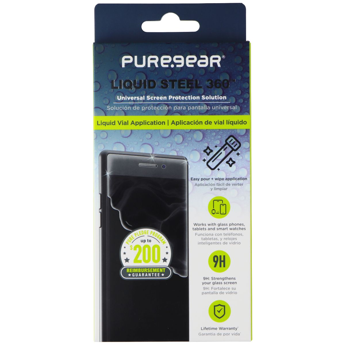 PureGear Liquid Steel 360 Universal Screen Protection Solution Cell Phone - Screen Protectors PureGear - Simple Cell Bulk Wholesale Pricing - USA Seller