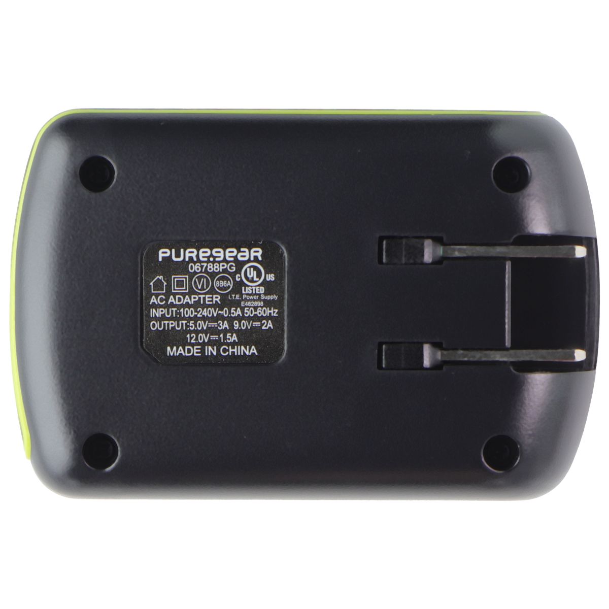 PureGear (18W) Extreme USB Wall Charger + Micro USB (3-Ft) Cable - Black