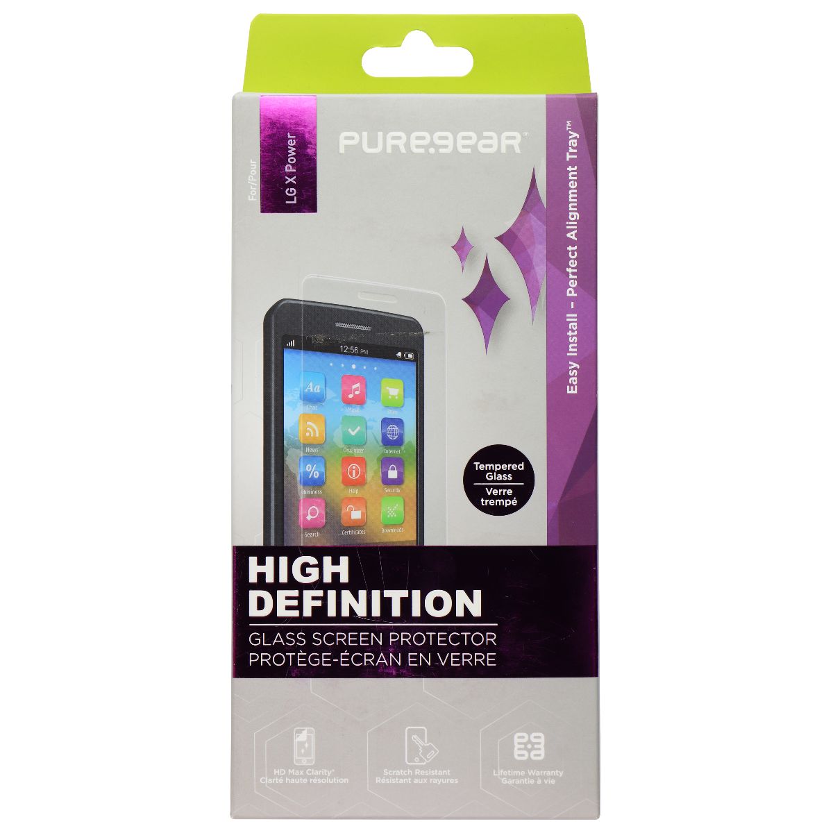 PureGear High Definition Screen Protector for LG X Power (2016) - Clear Cell Phone - Screen Protectors PureGear - Simple Cell Bulk Wholesale Pricing - USA Seller