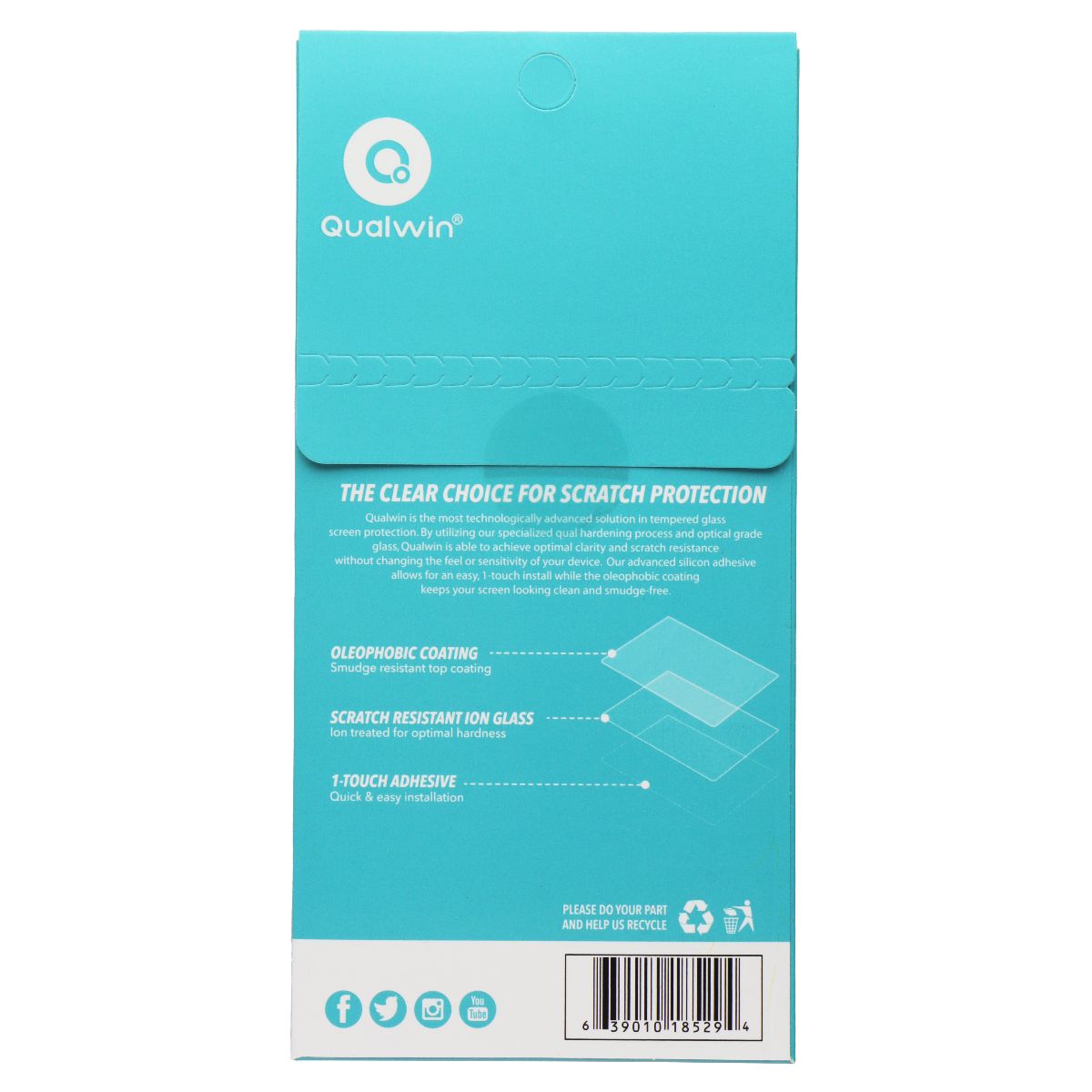 Qualwin Screen Protector for Apple iPhone 11 Pro Max/iPhone XS Max - 1 Pack Cell Phone - Screen Protectors Qualwin - Simple Cell Bulk Wholesale Pricing - USA Seller