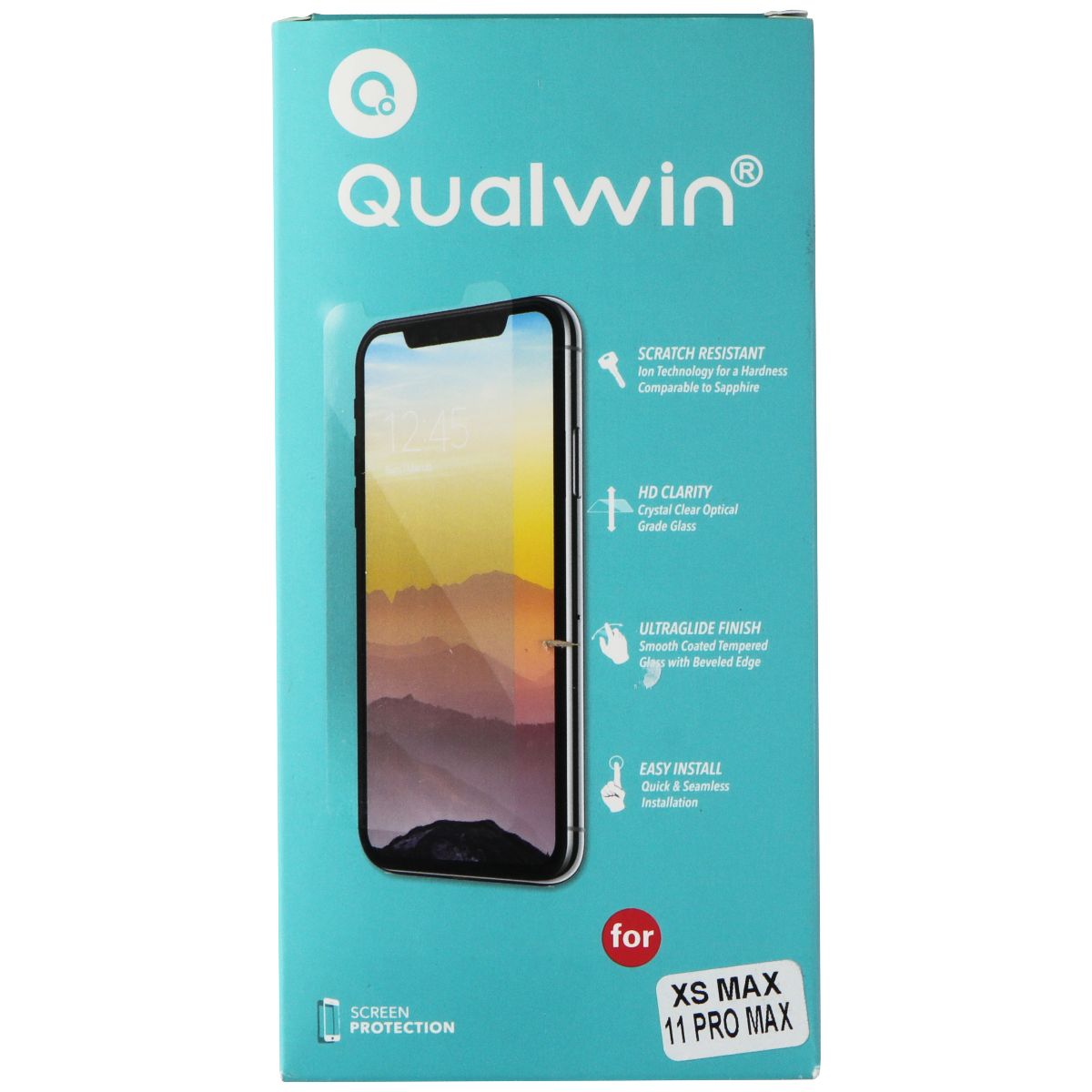 Qualwin Screen Protector for Apple iPhone 11 Pro Max/iPhone XS Max - 10 Pack Cell Phone - Screen Protectors Qualwin - Simple Cell Bulk Wholesale Pricing - USA Seller