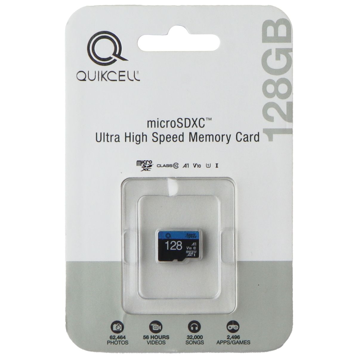 Quikcell MicroSDXC Ultra High Speed Memory Card - 128GB Cell Phone - Memory Cards Quikcell - Simple Cell Bulk Wholesale Pricing - USA Seller