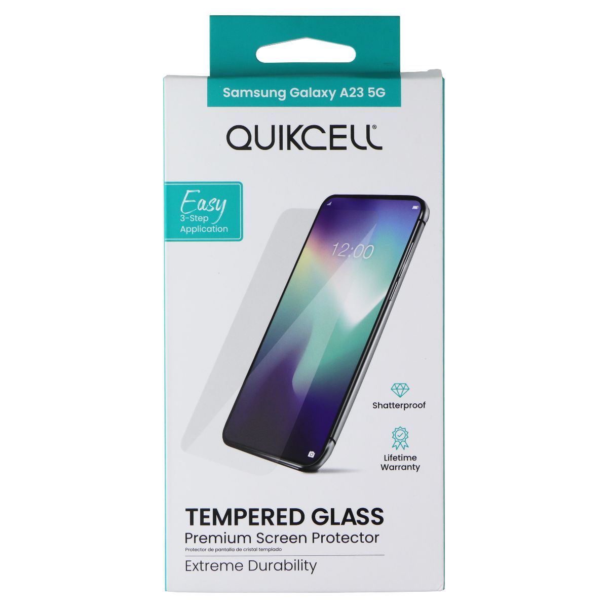 Quikcell Tempered Glass Screen Protector for Samsung Galaxy A23 5G Cell Phone - Screen Protectors Quikcell - Simple Cell Bulk Wholesale Pricing - USA Seller