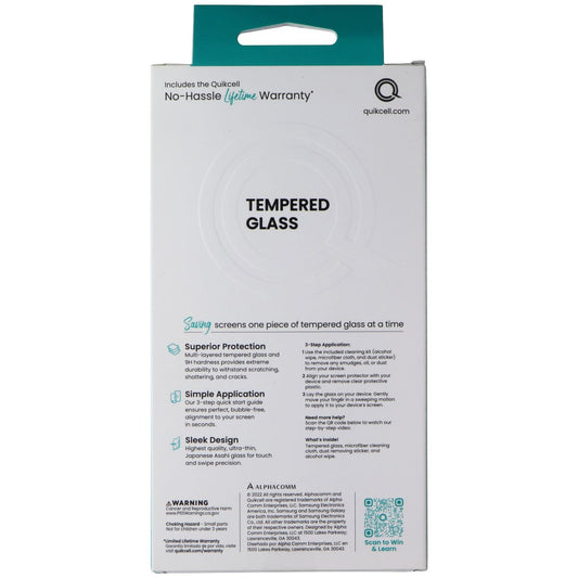 Quikcell Tempered Glass Premium Screen Protector for Samsung Galaxy A03s