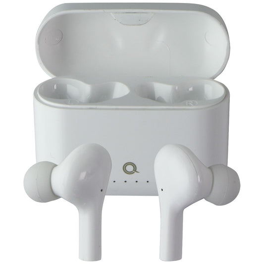 Quikcell QAirStems True Wireless Earbuds & Charging Case - White