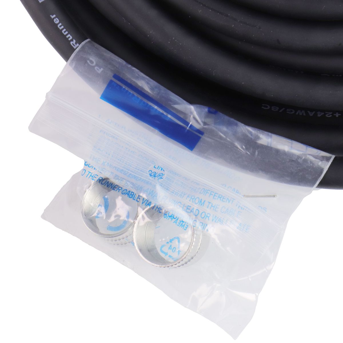 RapidRun 35 Foot UXGA CMG-Rated In-Wall Coaxial Cable - Black Computer/Network - Coaxial Network Cables RapidRun - Simple Cell Bulk Wholesale Pricing - USA Seller