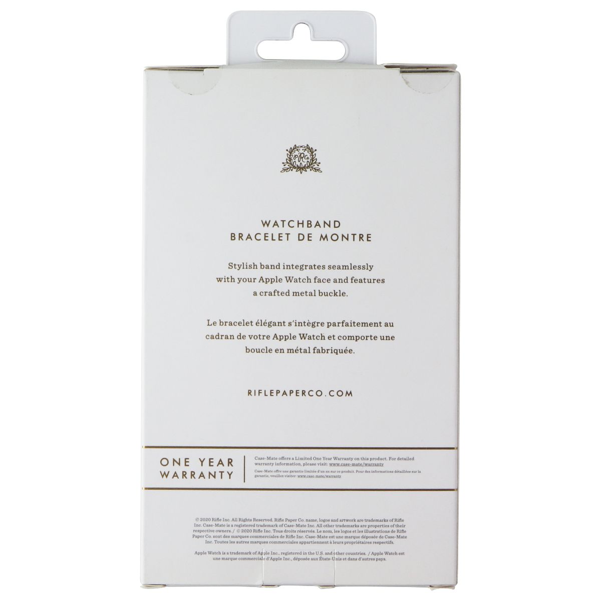 Rifle Paper Co. Watchband for 42-44mm Apple Watch SE 2/SE/6/5/4 - Black/Flowers Smart Watch Accessories - Watch Bands Rifle Paper Co. - Simple Cell Bulk Wholesale Pricing - USA Seller