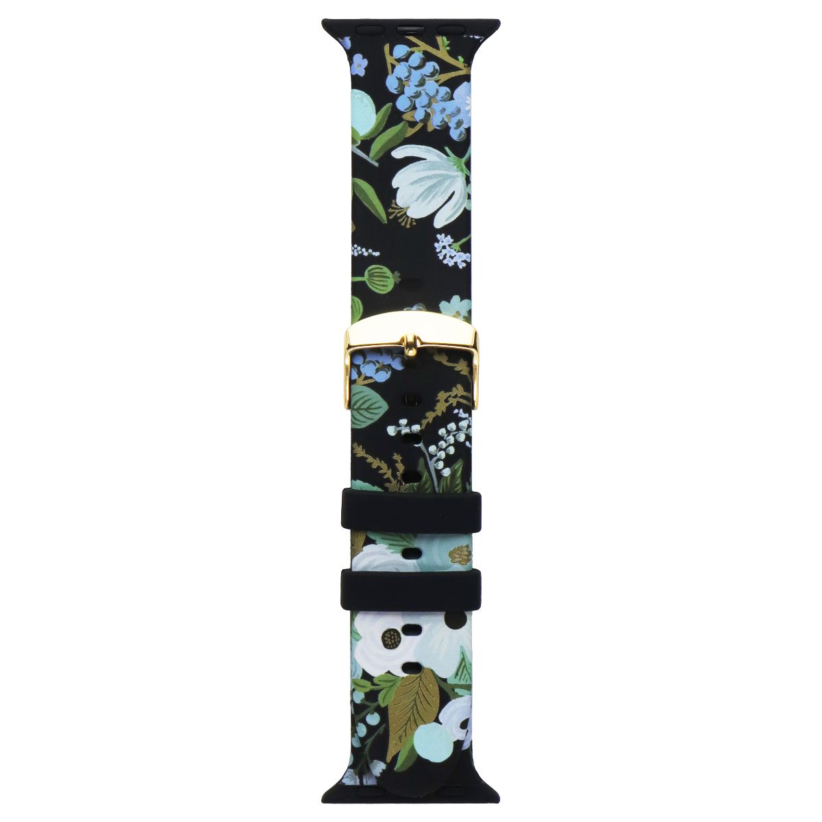 Rifle Paper Co. Watchband for 38-41mm Apple Watch SE 2/SE/6/5/4 - Black/Flowers Smart Watch Accessories - Watch Bands Rifle Paper Co. - Simple Cell Bulk Wholesale Pricing - USA Seller