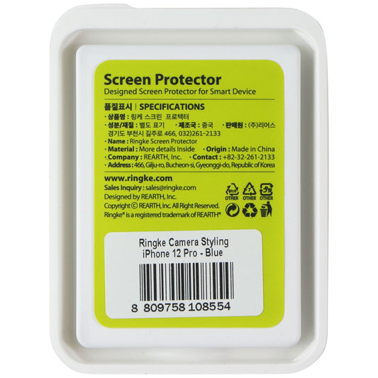 Ringke Camera Styling Protector for Apple iPhone 12 Pro - Blue Cell Phone - Cases, Covers & Skins Ringke - Simple Cell Bulk Wholesale Pricing - USA Seller