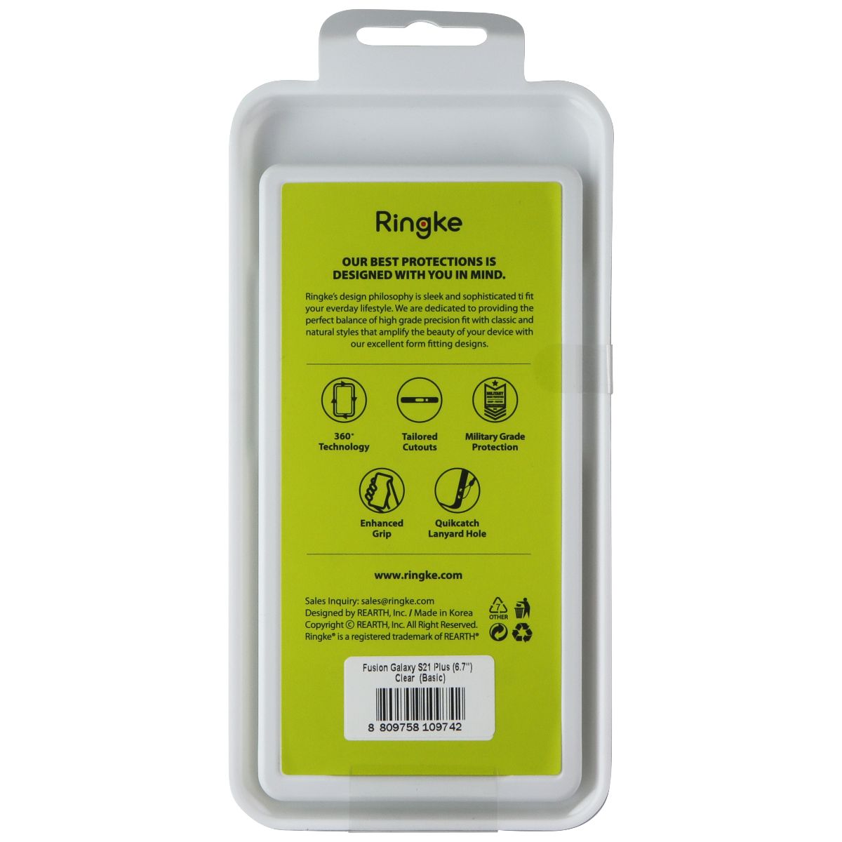 Ringke Fusion Series Case for Samsung Galaxy (S21+) - Clear Cell Phone - Cases, Covers & Skins Ringke - Simple Cell Bulk Wholesale Pricing - USA Seller