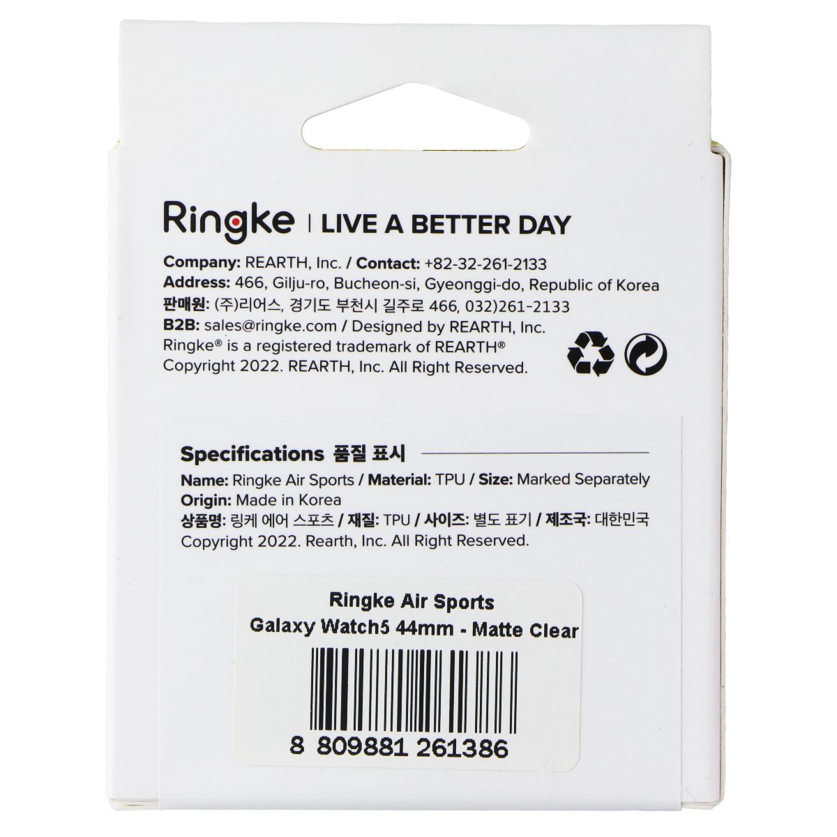 Ringke Air Sports Case for Samsung Galaxy Watch 5 (44mm) - Clear