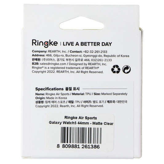 Ringke Air Sports Case for Samsung Galaxy Watch 5 (44mm) - Clear Smart Watch Accessories - Smart Watch Cases Ringke - Simple Cell Bulk Wholesale Pricing - USA Seller