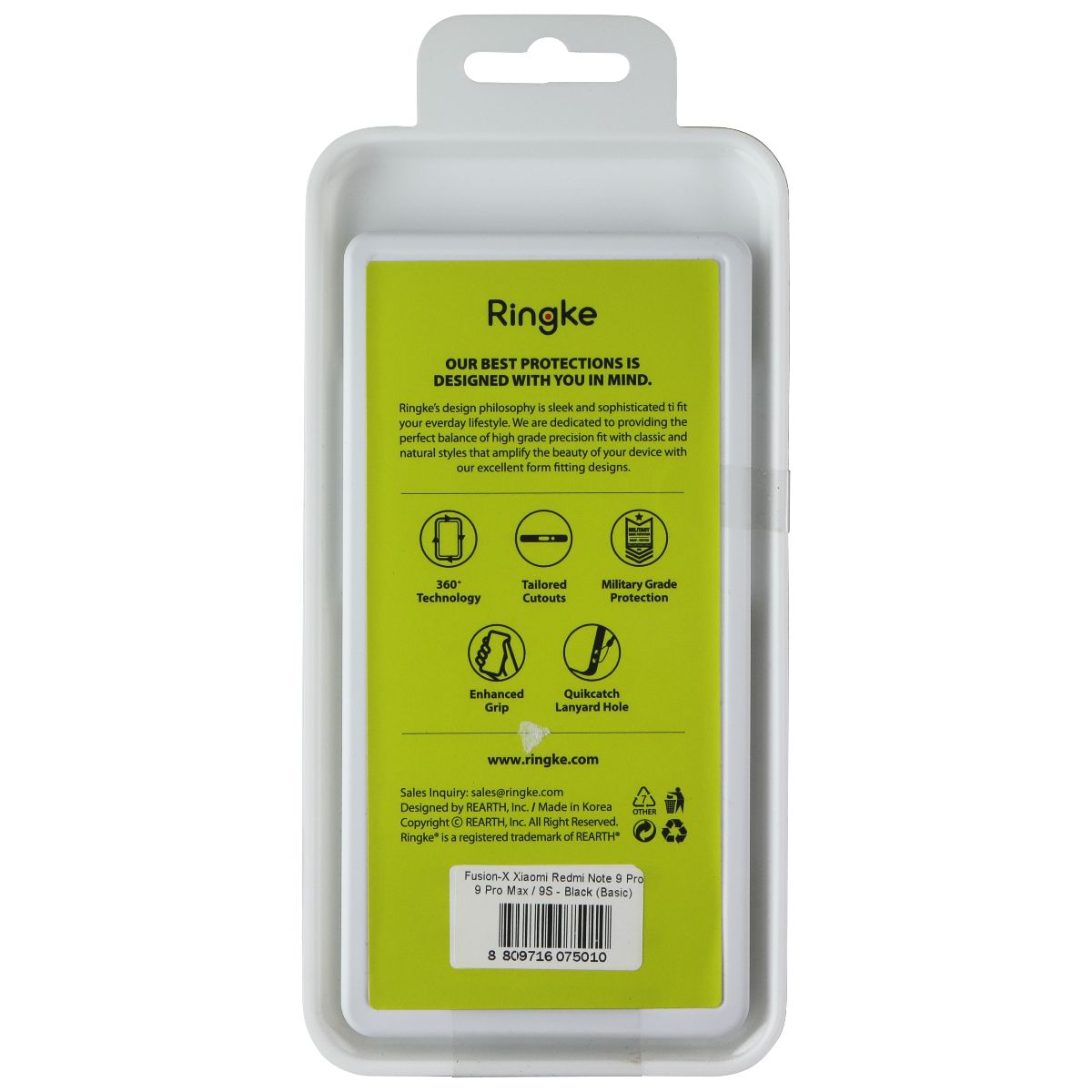 Ringke Fusion X Case for Xiaomi Redmi Note 9s/Note 9 Pro/Note 9 Pro Max - Black Cell Phone - Cases, Covers & Skins Ringke - Simple Cell Bulk Wholesale Pricing - USA Seller