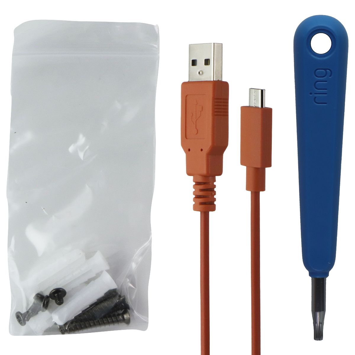 Ring Video Doorbell - 1080p HD video (5UM5E5) - Satin Nickel Home Surveillance - Security Cameras Ring - Simple Cell Bulk Wholesale Pricing - USA Seller